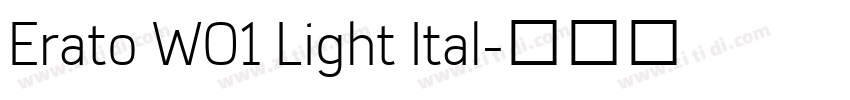 Erato W01 Light Ital字体转换
